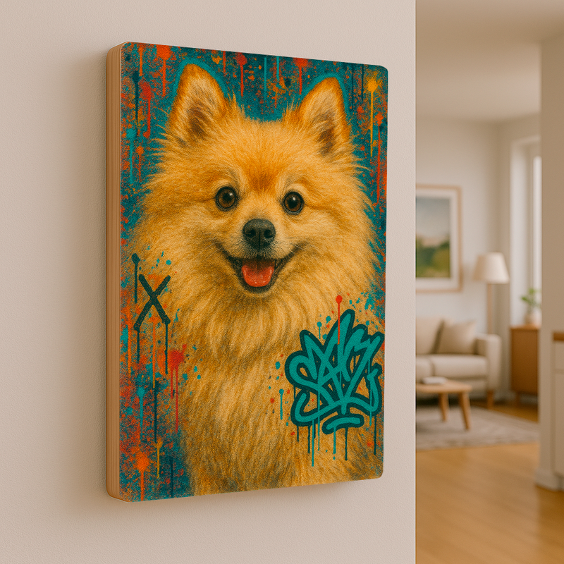 Quadro Decorativo Street Dogs Spitz Alemão