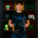 Quadro Decorativo Cultura Pop Batman – The Dark Knight Rises(Cena da Batpod, referência ao filme de 2012)