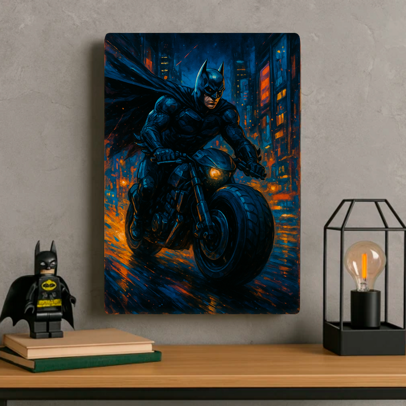Quadro Decorativo Cultura Pop Batman – The Dark Knight Rises(Cena da Batpod, referência ao filme de 2012)