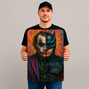 Quadro Decorativo Cultura Pop Meio Batman, Meio Coringa (Filme: Batman - O Cavaleiro das Trevas)