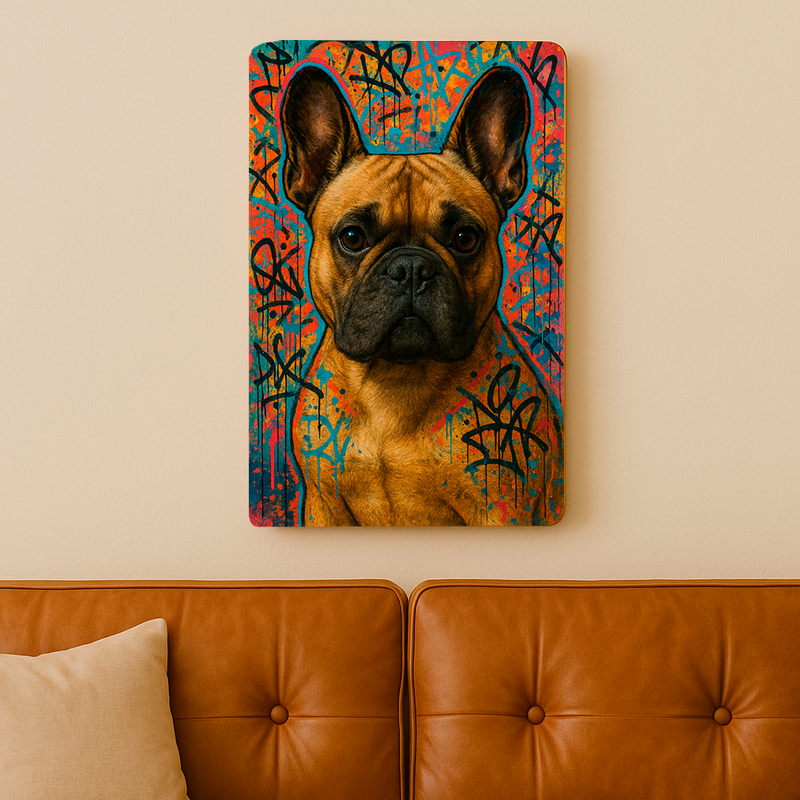 Quadro Decorativo Street Dogs Bulldog Francês