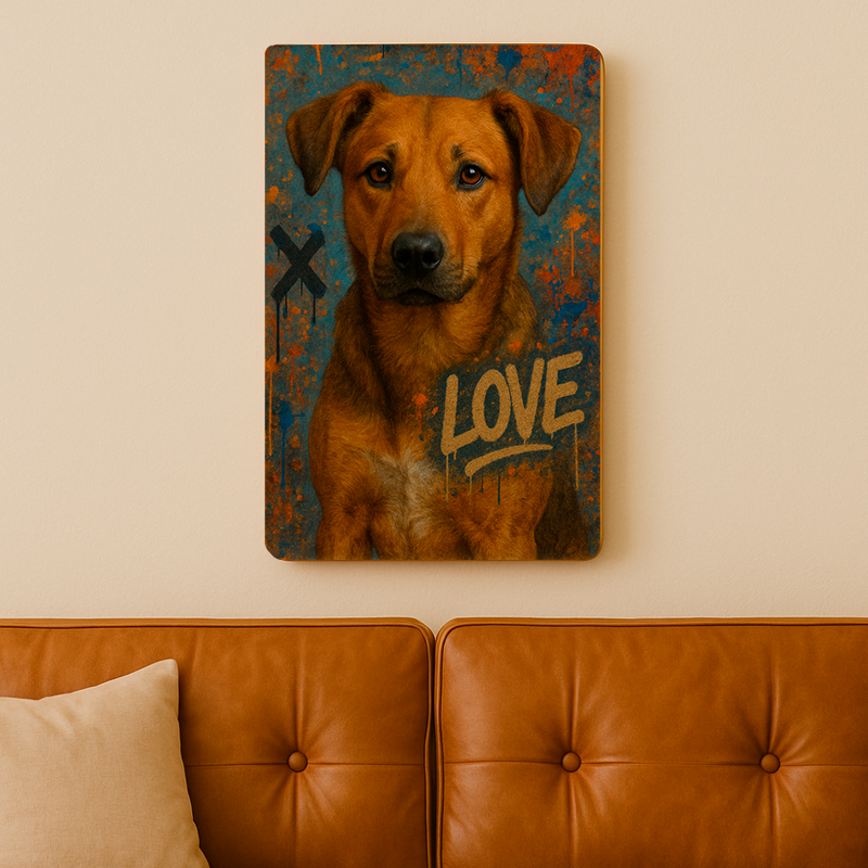 Quadro Decorativo Street Dogs Vira Lata Caramelo