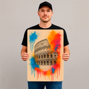 Quadro Decorativo Maravilhas do Mundo - Coliseu