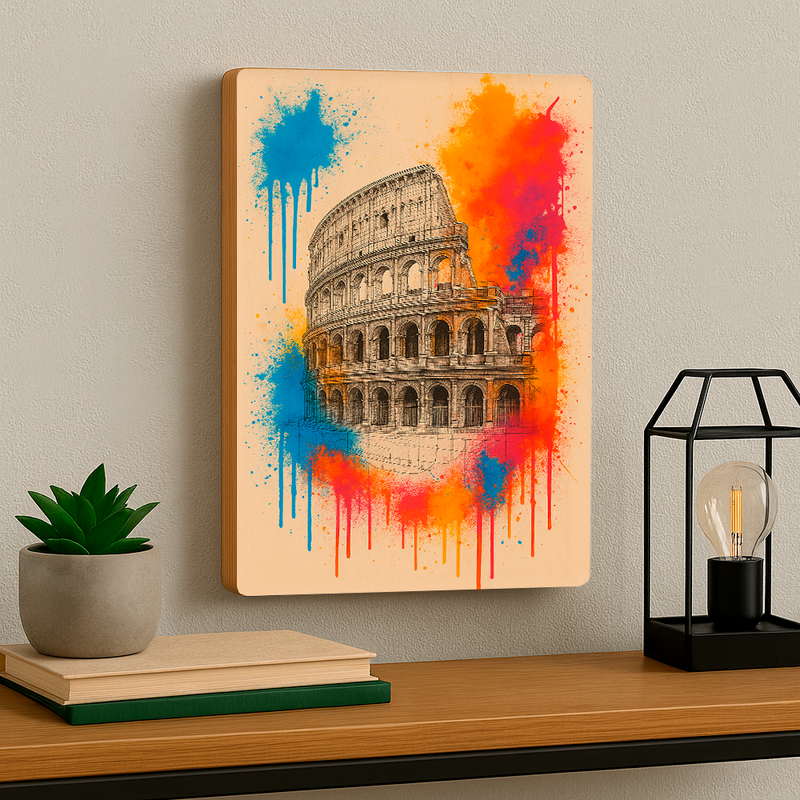 Quadro Decorativo Maravilhas do Mundo - Coliseu