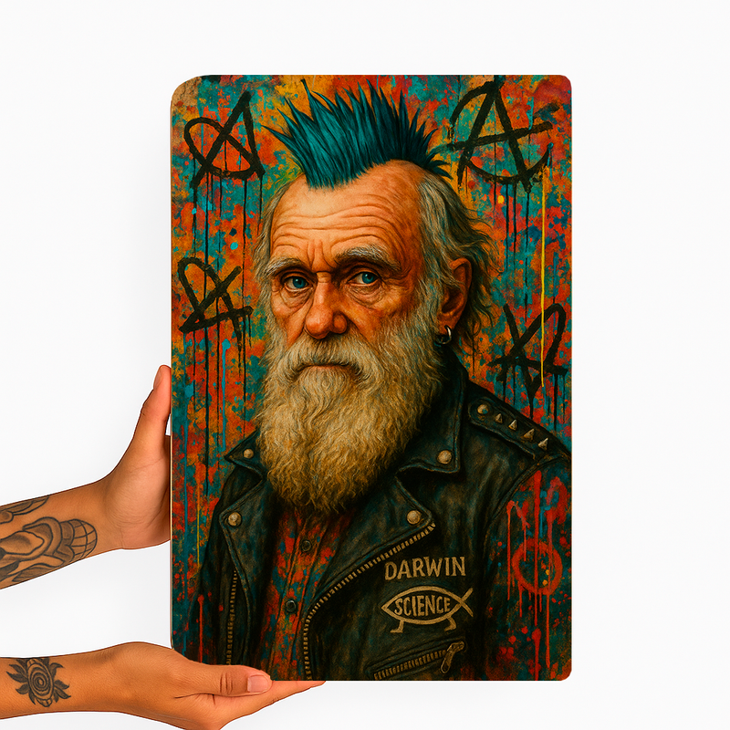 Quadro Decorativo Cultura Pop Darwin Street Punk