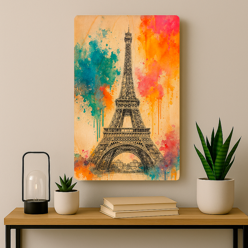 Quadro Decorativo Maravilhas do Mundo - Torre Eiffel