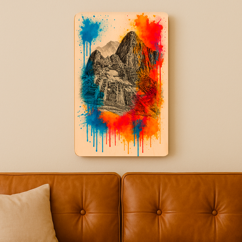 Quadro Decorativo Maravilhas do Mundo - Machu Picchu