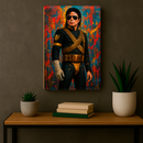 Quadro Decorativo Cultura Pop Michael Jackon HIStory (Michael com traje militar da turnê HIStory)