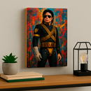 Quadro Decorativo Cultura Pop Michael Jackon HIStory (Michael com traje militar da turnê HIStory)