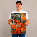Quadro Decorativo Cultura Pop Senna Campeão Mundial