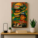 Quadro Decorativo Cultura Pop Senna Orgulho Brasileiro