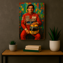 Quadro Decorativo Cultura Pop Senna – O Retrato do Campeão