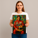 Quadro Decorativo Cultura Pop Senna – O Retrato do Campeão