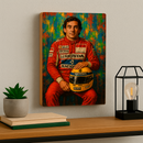 Quadro Decorativo Cultura Pop Senna – O Retrato do Campeão