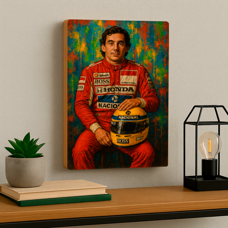 Quadro Decorativo Cultura Pop Senna – O Retrato do Campeão