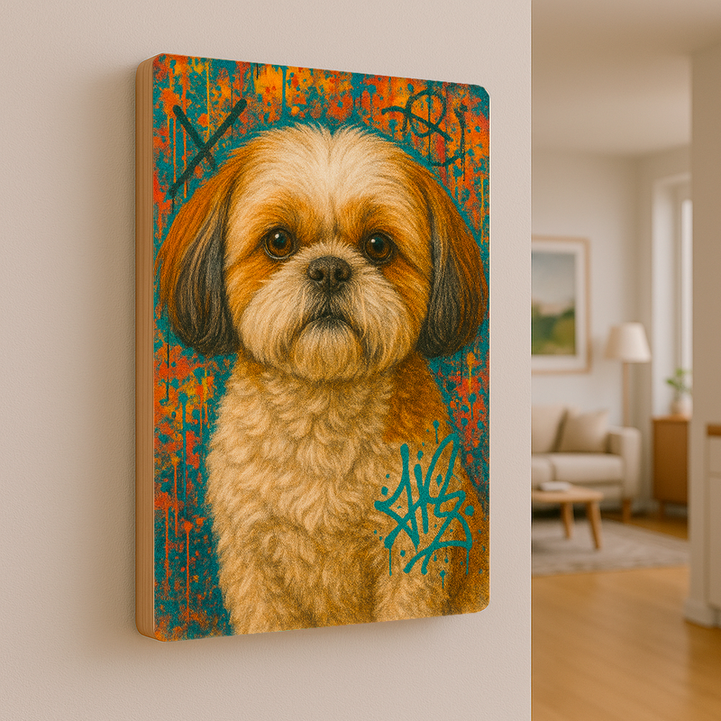 Quadro Decorativo Street Dogs Pug Shih Tzu